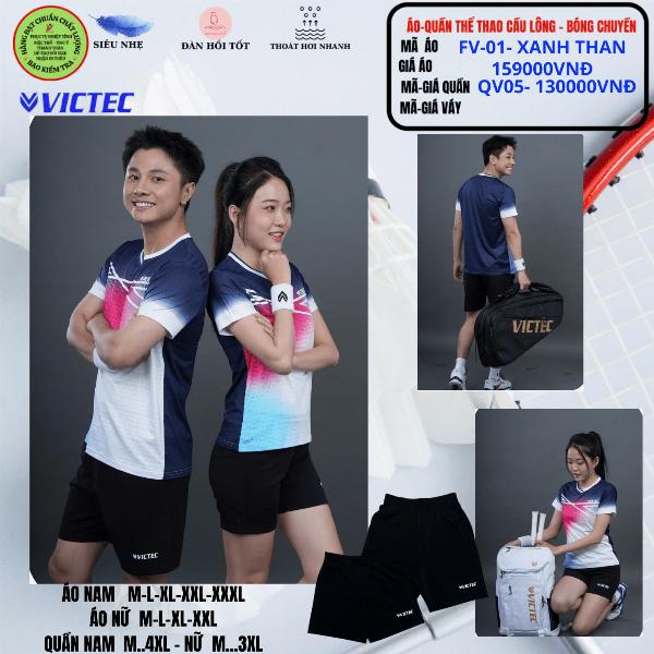 Áo Quần Thể Thao Cầu Long - Bóng Chuyền FV-01-Xanh Than