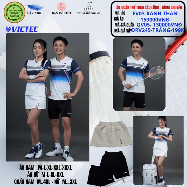 Áo Quần Thể Thao Cầu Long - Bóng Chuyền FV-03-Xanh Than