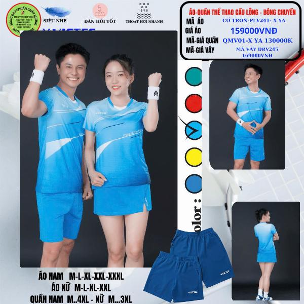 Áo Quần Thể Thao Cầu Long - Bóng Chuyền Cổ Tròn PLV241- X YA