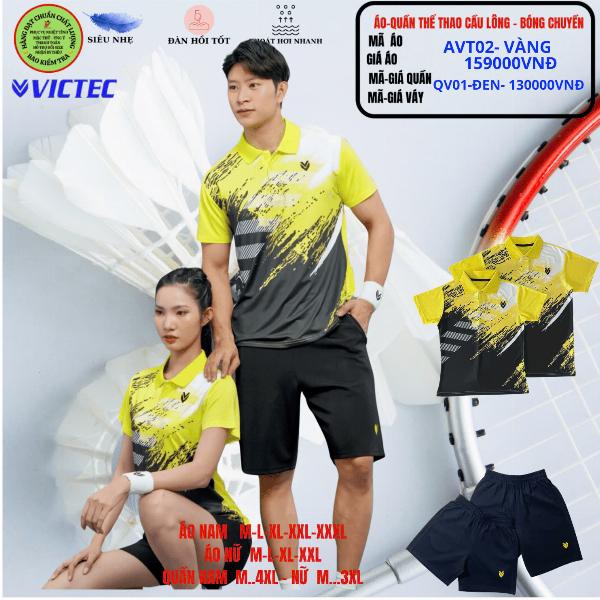 Áo Quần Thể Thao Cầu Long - Bóng Chuyền AVT02- Vàng