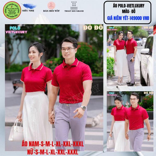 Áo Polo VIETLUXURY Màu Đỏ 