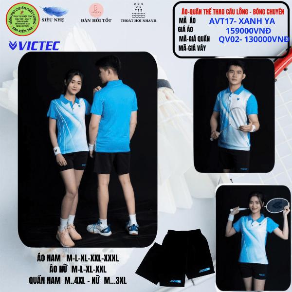 Áo quần thể thao cầu lông  AVT18 - Xanh YA