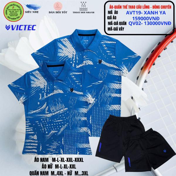 Áo quần thể thao cầu lông  AVT19- Xanh YA