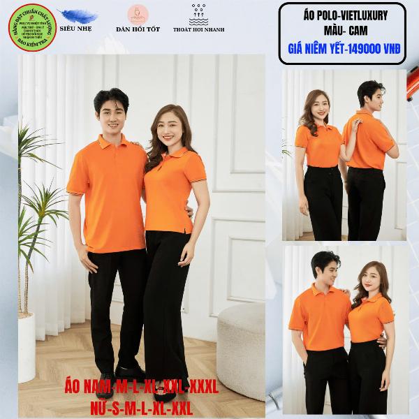 Áo Polo VIETLUXURY Màu Cam