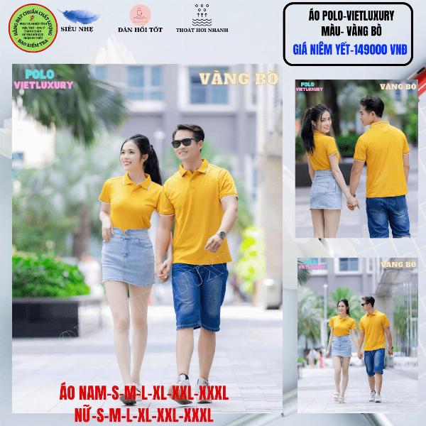 Áo Polo VIETLUXURY Màu Vàng Bò